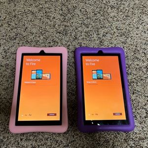 Fire 7 Tablet X 2 - 7 in display, 8 GB - Black - 7th Gen